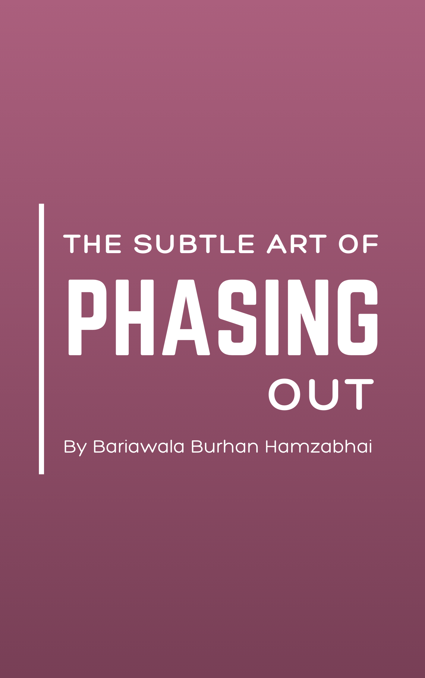 Overthinking a book by burhanuddin mulla hamzabhai cover page